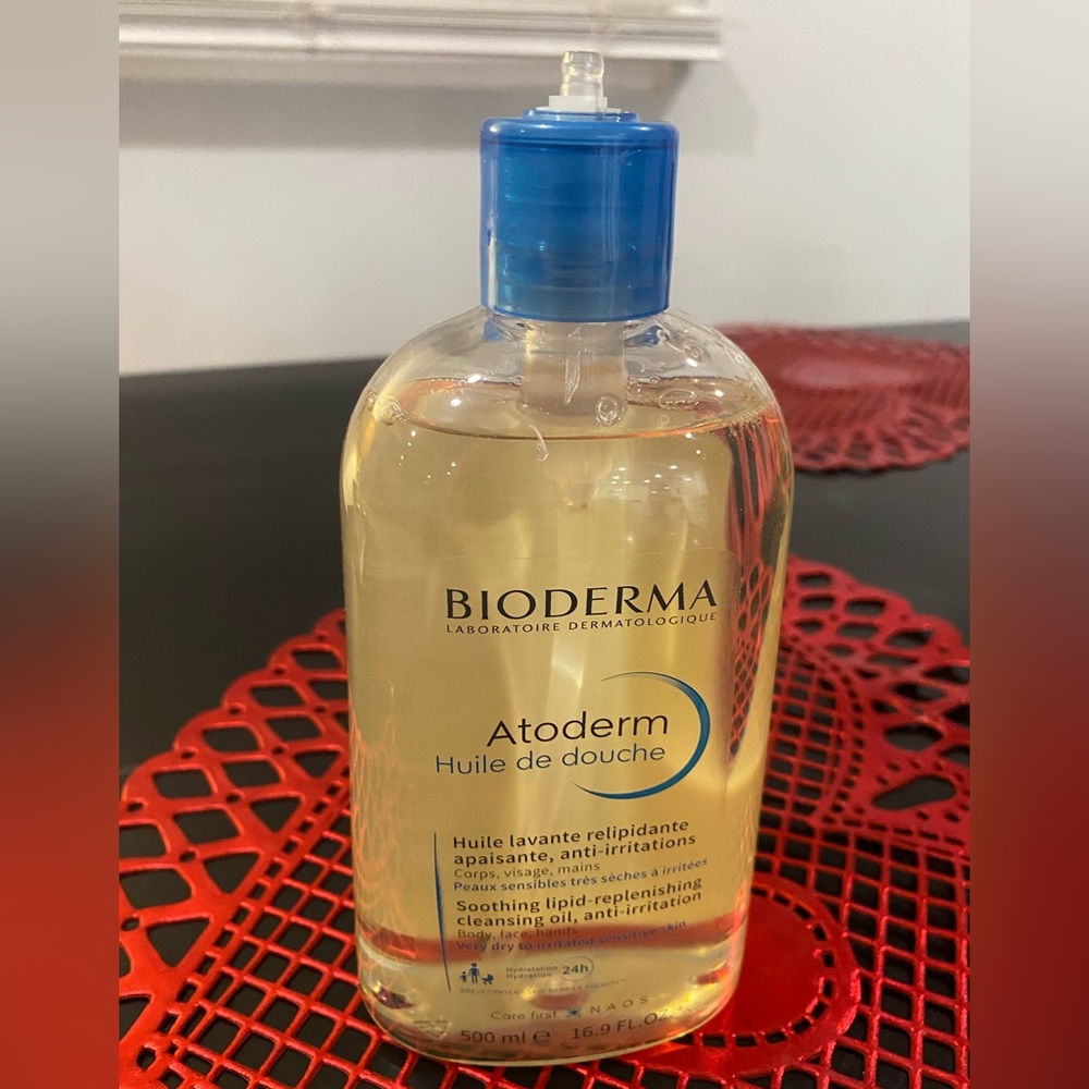 Bioderma Atoderm Cleansing Oil For Face & Body, Nourishing 16.9 Oz Broken Pump